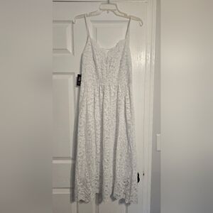 Express Women's White Lace Dress Small NWT